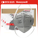 霍尼韦尔（Honeywell）KN95口罩含活性炭H950防异味飞沫花粉尘过敏头戴式25只 