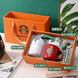 星巴克（Starbucks）水杯杯子生日礼物高端伴手礼盒中秋节礼物中考励志礼品毕学纪念 星巴克圣诞红铜章香氛礼盒