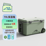 冰途拉杆保温箱冷藏商用大容量保热摆摊户外露营箱70L
