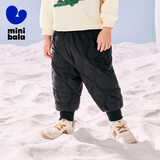 迷你巴拉（minibala）儿童羽绒裤新款男女童宝宝外穿秋冬款白鸭绒保暖裤子【三防】