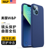 W&P 【美国】适用苹果13手机壳iPhone13promax保护套 全包防摔液态硅胶软壳男女新款wp 苹果13【海军蓝】液态硅胶·6.1英寸