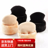 温影雪地袜子女中筒袜秋冬加厚加绒睡眠袜毛绒袜袜子女保暖袜 黑色 3双 均码
