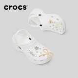 crocs卡骆驰厚底云朵洞洞鞋时尚百搭户外沙滩鞋女鞋|206750 白色-100(含智必星) 38 (240mm)