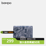 半坡饰族（bampo）短款钱包复古气质折叠真皮短钱夹生日礼物思香原创头层牛皮线下款 蓝色