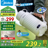 美的（Midea）【国家补贴】电热水壶便携式烧水壶家用旅行户外大容量恒温保温杯316L不锈钢电热水杯DB12X18-PRO