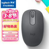 罗技（Logitech）M196 无线蓝牙鼠标 办公鼠标 笔记本商务办公家用 小巧便携 对称手型 石墨灰