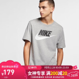 耐克NIKE夏季运动T恤男子透气SPORTSWEAR短袖AR5005-063调色暗灰M