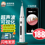 胖猫可视超声波洁牙器智能可视化洁牙仪高清微距摄像看牙齿清洁神器洗牙结石去除器祛烟渍牙垢工具德国 可视化丨超声波4头带灯+防护罩+口腔镜+洁牙8件套