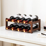 老竹匠红酒架格子台面摆件放葡萄酒高级展示架家用客厅摆设装饰品二层