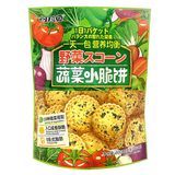 可拉奥饼干蔬菜小圆饼500g/袋装多种蔬菜味小脆饼干早餐代餐零食 蔬菜脆饼500g*2袋 （共20小包）