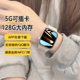 P+7智能手表s9女士新款S10情侣男女电话微信支付多功能运动电子学生蓝牙通话心率睡眠监测跑步nfc手环 插卡版星光色【APP任意下载+wifi+全网通】