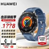 华为（HUAWEI）【咨询享优惠】华为手表watch gt5运动智能玄玑感知两周续航蓝牙通话向日葵定位男女AX智能4pro 46MM幻夜黑【托帕蓝编织带】