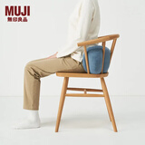 MUJI可当成腰垫使用的柔软靠垫 抱枕腰托靠枕腰靠 蓝色 49*22*15cm