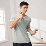 361°短袖男速干t恤新款夏季弹力吸湿排汗运动t恤男圆领跑步健身速干衣 【男款】冰川灰 XS