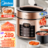 美的（Midea）电压力锅6L大容量家用双胆高压锅 全自动智能预约煲汤小米粥饭煲YL60Q3-451电饭锅4-8人