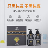 瑞虎（RUIHU）植物一洗黑自然黑洗发水染发剂水自然黑色海外版纯染发膏染发膏