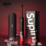 拜尔（BAIR） X3电动牙刷成人充电式智能深度清洁声波震动美白情侣全自动充电牙刷男士党送男女朋友礼物 酷爽黑【豪华8刷头升级版】