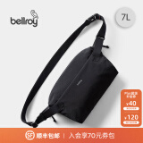 Bellroy澳洲Lite Sling 7L 春季新款轻行胸包户外骑行防轻泼水机能斜挎包 墨黑色7L