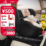 宝得适（BRITAX）宝宝儿童安全座椅0-4岁360度旋转汽车ISOFIX硬接口双面骑士PLUS 双面骑士PLUS夜影黑