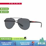 PRADA LINEA ROSSA普拉达眼镜偏光开车驾驶男款太阳镜墨镜0PS 54TS 【深灰色】【58】