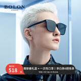 暴龙（BOLON）眼镜太阳镜墨镜韩版经典方框开车防晒圣诞送男友送女友BL3027 BL3027C10-深灰色