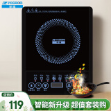 半球（PESKOE） 电磁炉家用电磁灶火锅炉电池炉电炉灶套装 触摸按键多功能预约定时 2200W功率 升级款炒锅套装