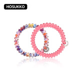 HOSUKKO电话线发圈头绳皮筋发饰发绳手环手绳缤纷系列 水墨年华M 2个