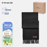 蔻驰（COACH）【品牌直供】女士围巾黑色羊绒F76393BLK