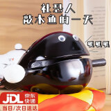 星恒梦木鱼敲打摆件生日礼物放空发呆治愈办公室静心打击木鱼摆件 3寸木鱼6件套
