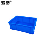 亚岳（YAYUE）塑料周转箱加厚物流箱工业收纳整理箱中转胶筐长方形物料盒 外径350*240*110mm 【蓝色】
