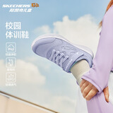 Skechers斯凯奇童鞋运动鞋男女儿童鞋魔术贴秋冬鞋中大童跑步鞋405315L 【四季款】女童-薰衣草色/LAV 38