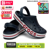 卡骆驰（crocs）洞洞鞋男鞋女鞋 25夏季新款运动鞋平底沙滩鞋透气情侣凉鞋拖鞋子 贝雅卡骆班-深蓝 39-40 (250mm)