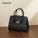 意尔康生日礼物大容量托特包斜挎铂金包妈妈包女士手提包包女款2025年黑