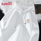 班尼路（Baleno）连帽卫衣男秋季重磅运动宽松学生帽衫百搭小狗印花青少年休闲外套