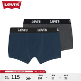 Levi's李维斯男士针织短裤内裤两件组合装简约柔软舒适 多色 2条 L