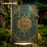 paperblanks佩兰克笔记本本子精装日记本送男友朋友礼物纪念日送老师教师节礼物绿松石年代记中本加厚锁扣款