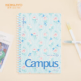 国誉(KOKUYO)Campus软线圈本8mm点线笔记本子·加藤木 A5/80页 蓝色 WCN-CSR3815-1