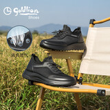 金利来（Goldlion）男鞋皮鞋春季日常通勤便捷免系休闲鞋G596510180AAE黑色40