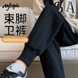 MJ STYLE螺纹收脚裤女2025年春季新款运动休闲通勤显瘦户外长裤运动卫裤