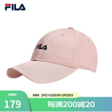 FILA 斐乐官方棒球帽情侣款男士女士帽子时尚休闲鸭舌帽子遮阳帽 珑临粉-LP XS