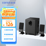 漫步者（EDIFIER）R101V 2.1声道电脑音响音箱 台式机笔记本桌面音响 游戏音响 黑色