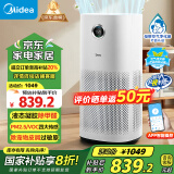 美的（Midea）【母婴医护级双认证】空气净化器除甲醛甲苯/除烟味异味过敏源/宠物吸猫毛空气消毒机森林家RX600