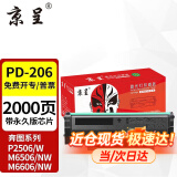 京呈PD-206硒鼓适用奔图P2506 P2506W M6506易加粉墨盒M6506 M6606碳粉 【永久版芯片 加粉不换芯片】PD206易加粉硒鼓