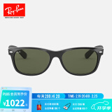 雷朋（RayBan）太阳镜男女款方形徒步旅行者镜框复古舒适墨镜0RB2132F可定制 901L黑色镜框绿色镜片 尺寸55