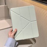 崇尚美3+Y型折叠iPad11保护套适用2025款iPadair7保护壳Pro11寸磁吸苹果10代亚克力iPad9带笔槽硬壳 3+Y型折叠【嫩绿色】带磁吸 iPad11代 2025款(11英寸)