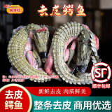 桃李旺（taoliwang）鳄鱼生鲜肉 新鲜现杀整条鳄鱼 鳄鱼尾 鳄鱼掌 鳄鱼身段年货送礼盒 【约10斤】去皮整条鳄鱼