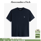 ABERCROMBIE & FITCH男装女装情侣装春秋经典小麋鹿宽松短袖黑色多色T恤KI124-9135 藏青色 M  (180/100A)