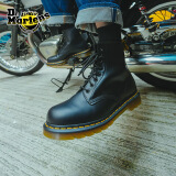 马丁（DR.MARTENS）1460 Smooth男款春季经典百搭光面皮黑色女马丁靴 黑色 43