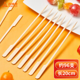 尚烤佳（Suncojia）竹签 关东煮签子 冰糖葫芦签子 水果签子 烧烤签 烤串签子 约96只
