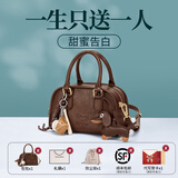 CinvaiKrose【赵昭仪同款】包包女包2026新款保龄球斜挎包生日新年礼物送女友 咖啡色【节日送礼表白可代写心意贺卡】
